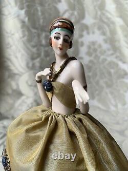 Superb Half-doll/demi-figurine/teepuppe/art Deco/ Pincushion Doll/flapper/fasold