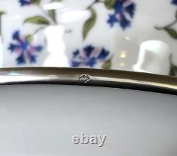 TETARD FRERES sauce pan ART DECO porcelain Limoges solid silver MINERVA cup