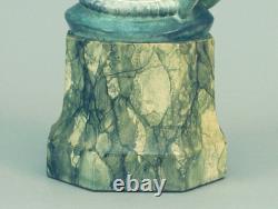 Tall, important Art Deco Danish Bust in Porcelain Lady Bust/Statue on Plinth