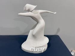 Theo Vos HUTSCHENREUTHER ART DECO PORCELAIN FIGURE OF A DANCER circa 1925 (DDZ)