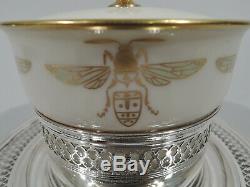 Tiffany / Lenox Honey Pot 19569K American Sterling Silver & Porcelain