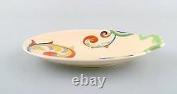 Two Art Deco Syren bowls/trays in porcelain. Royal Doulton. Ca 1940