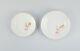Two Rare Art Deco Meissen Plates With Hand-painted Peacocks And Gold Decoration