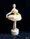 Unique, Ballerina Art Deco Antique Lace Porcelain Figurine Until 1936. Volkstedt