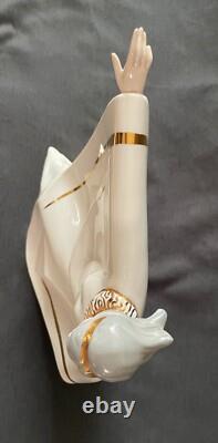 VERY RARE Tengra Porcelanas M. Requena Valencia Spain Art Deco Porcelain n Gold
