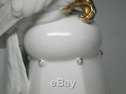 VTG 1914-45 Hertwig & Co Katzhutte Porcelain Cockatoo Art Deco German Gold White