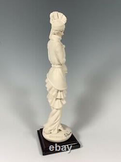VTG'87 Giuseppe Armani Capodimonte Florence Figurine Lady With Muff 0408F