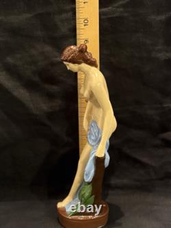VTG RARE ART DECO Exotic NUDE Naked LADY PORCELAIN FIGURINE Statue