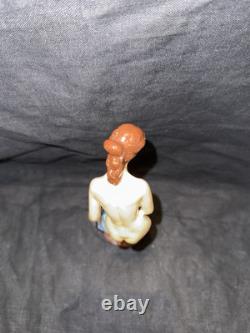 VTG RARE ART DECO Exotic NUDE Naked LADY PORCELAIN FIGURINE Statue