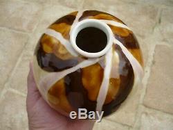 Vase Boule Camille Tharaud Emaux Porcelaine De Limoges Ceramique Art Deco 1930