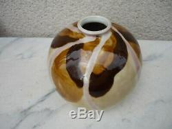 Vase Boule Camille Tharaud Emaux Porcelaine De Limoges Ceramique Art Deco 1930