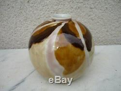 Vase Boule Camille Tharaud Emaux Porcelaine De Limoges Ceramique Art Deco 1930