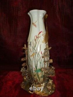 Vase Frog Elf Art Deco Style Art Nouveau Style Porcelain Bronze Figurine