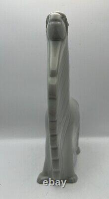 Very RARE LENOX LLAMA ART DECO Style Vintage Gray Grey Figurine Glossy 1960s