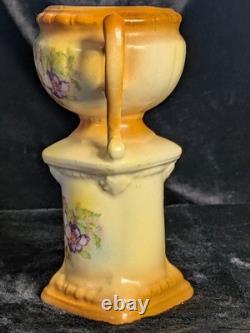 Very Rare 1920s Antique Bud Vase Czech VTG Hand-Painted Art Deco Porcelain Very Rare 1920s Antique Bud Vase Czech VTG Hand-Painted Art Deco Porcelain