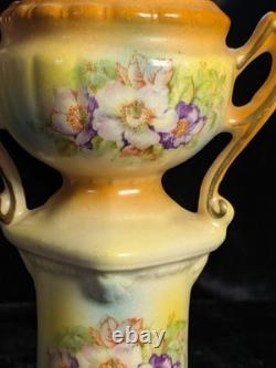 Very Rare 1920s Antique Bud Vase Czech VTG Hand-Painted Art Deco Porcelain