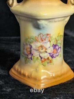 Very Rare 1920s Antique Bud Vase Czech VTG Hand-Painted Art Deco Porcelain
