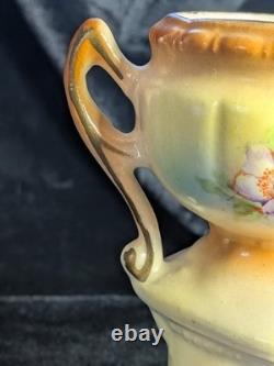 Very Rare 1920s Antique Bud Vase Czech VTG Hand-Painted Art Deco Porcelain