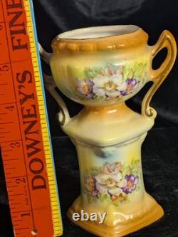 Very Rare 1920s Antique Bud Vase Czech VTG Hand-Painted Art Deco Porcelain
