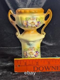 Very Rare 1920s Antique Bud Vase Czech VTG Hand-Painted Art Deco Porcelain