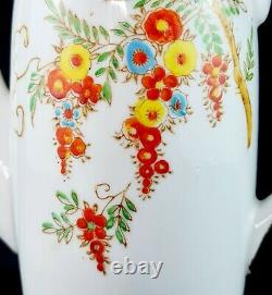 Vintage 15 Pc Hand Painted Japanese Porcelain Coffee/Tea Set