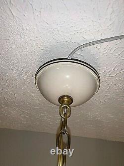 Vintage 1930-40s PORCELIER Bedroom 4 Light Hanging Fixture