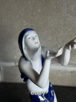 Vintage 1930s Art Deco ROSENTHAL Porcelain Figurine by Gustav Oppel Prayer