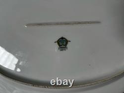 Vintage 1930s Noritake Matrix Art Deco Pheasant Bird Porcelain 16 Oval Platter