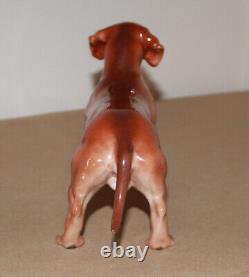 Vintage 1950s Boehm Porcelain Dachshund Dog Figurine 9.5 long Trenton NJ