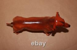Vintage 1950s Boehm Porcelain Dachshund Dog Figurine 9.5 long Trenton NJ