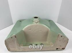 Vintage 1962s 60s era Crane Plumbing Co. Mint Green Porcelain Sink Wall Mounted