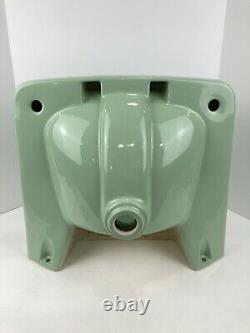 Vintage 1962s 60s era Crane Plumbing Co. Mint Green Porcelain Sink Wall Mounted