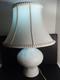 Vintage 1970 Lladró Art Deco Revival White Porcelain Pomal Lamp Spain Works