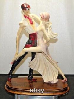 Vintage 1980s A Santini Hand Painted Porcelain Art Sculpture 45/3500 HAND SIGNED