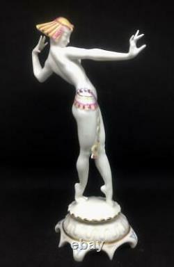 Vintage 20th Original C. Werner Art Deco Hutschenreuther Porcelain Figurine 24cm