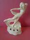 Vintage 6 3/4 Art Deco Porcelain Nude Scarf Dancer Flower Frog Germany