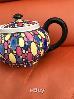 Vintage ART DECO Shelley BUBBLES Teapot C. 1930 Tea 4 Two Size