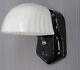 Vintage Antique Art Deco Black Porcelain Bathroom Vanity Wall Sconce