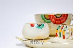 Vintage Art Deco Crown Devon Porcelain Tea for One Set