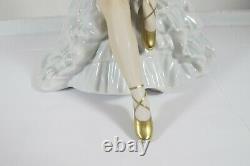 Vintage Art Deco German Unterweissbach Lady Ballerina Porcelain Figurine