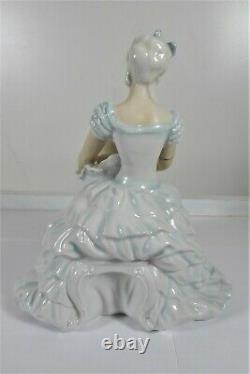 Vintage Art Deco German Unterweissbach Lady Ballerina Porcelain Figurine