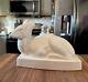 Vintage Art Deco John Skeaping Wedgwood Porcelain Sitting Duiker / Deer Figurine