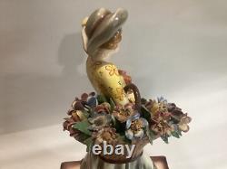 Vintage Art Deco Lady Teodoro Sebelin Italy Porcelain Figurine Sculpture Lenci