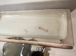 Vintage Art Deco Lady Teodoro Sebelin Italy Porcelain Figurine Sculpture Lenci