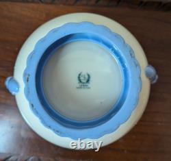 Vintage Art Deco Lenox Porcelain Planter Blue & Ivory Green Mark USA