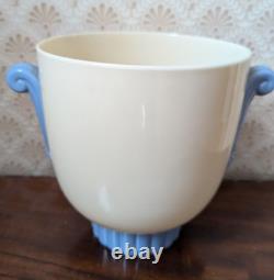 Vintage Art Deco Lenox Porcelain Planter Blue & Ivory Green Mark USA
