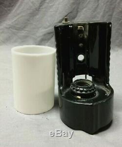 Vintage Art Deco Porcelain Bathroom Sconce Cylinder Shade Light Fixture 256-19C