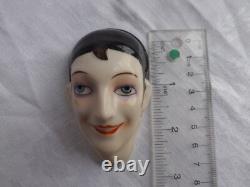 Vintage Art Deco Porcelain Half Face Doll Flapper Era Germany REDUCED
