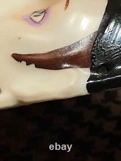 Vintage Art Deco Porcelain Half Face Doll Flapper Era Germany REDUCED