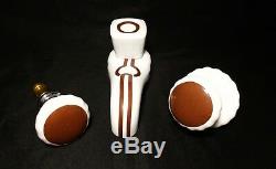 Vintage Art Deco Porcelaine De Paris France Glazed Ceramic Bath Faucet, Knob Set